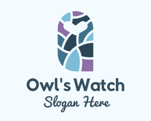 Owl Heart Mosaic logo