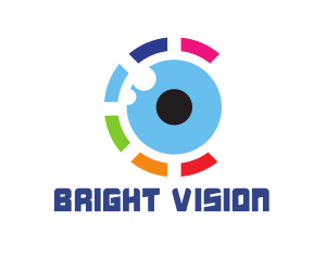 Colorful Eye Ball logo design