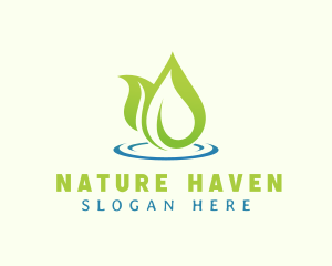 Natural Leaf Spa logo design