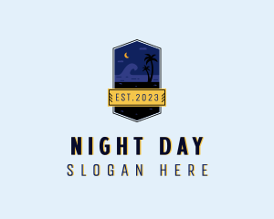 Island Beach Night logo design