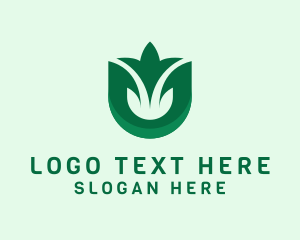 Natural Leaf Plant Logo