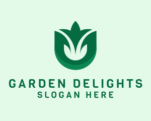 Natural Leaf Plant logo design