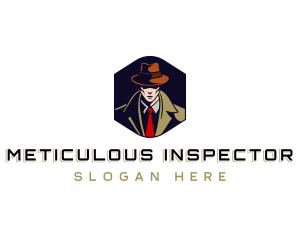 Detective Investigator Man logo design