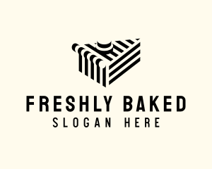 Geometric Dessert Pie logo design