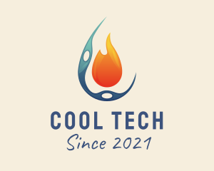 Industrial Heating Cooling  logo design