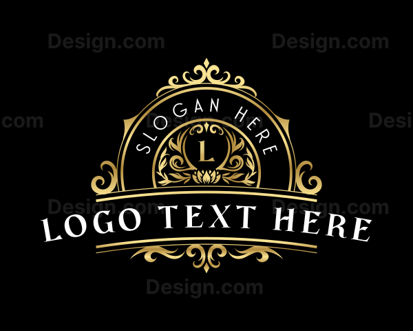 Premium Floral Crest Logo