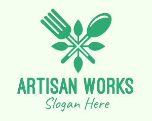 Salad Vegan Greens Food logo design