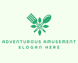 Salad Vegan Greens Food logo design