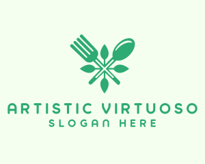 Salad Vegan Greens Food logo design