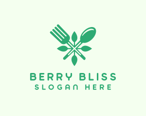 Salad Vegan Greens Food logo design