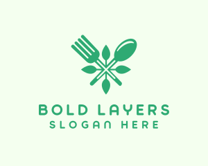 Salad Vegan Greens Food logo design