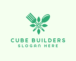 Salad Vegan Greens Food logo design