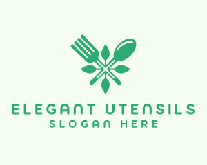 Salad Vegan Greens Food logo design