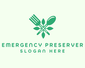 Salad Vegan Greens Food logo design