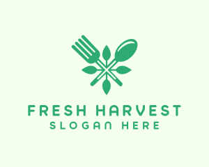 Salad Vegan Greens Food logo design