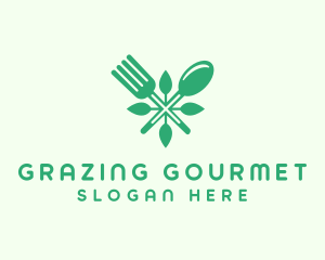 Salad Vegan Greens Food logo design