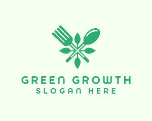 Salad Vegan Greens Food logo design