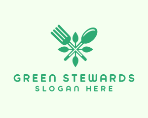 Salad Vegan Greens Food logo design