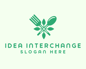 Salad Vegan Greens Food logo design