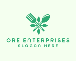 Salad Vegan Greens Food logo design