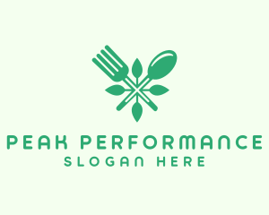 Salad Vegan Greens Food logo design