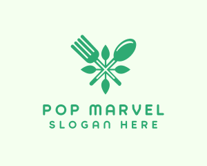 Salad Vegan Greens Food logo design