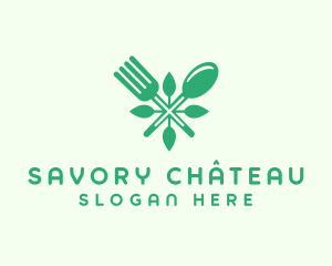 Salad Vegan Greens Food logo design