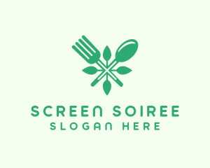 Salad Vegan Greens Food logo design