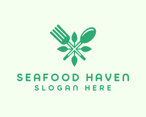 Salad Vegan Greens Food logo design