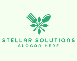 Salad Vegan Greens Food logo design