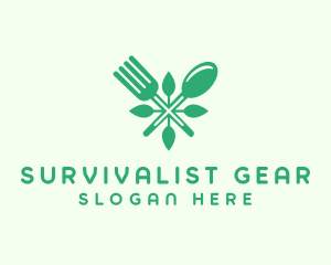 Salad Vegan Greens Food logo design