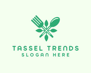 Salad Vegan Greens Food logo design