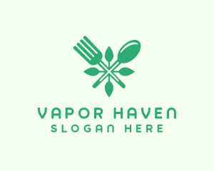 Salad Vegan Greens Food logo design