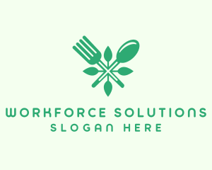 Salad Vegan Greens Food logo design