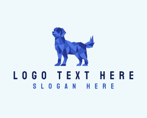 Dog Pet Geometric logo