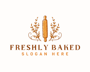 Baking Pastry Rolling Pin logo design