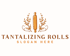 Baking Pastry Rolling Pin logo design