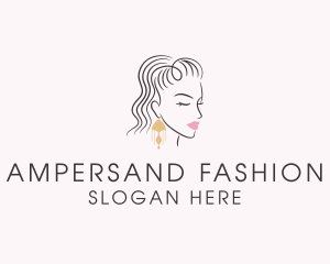 Female Fashion Earring  logo design