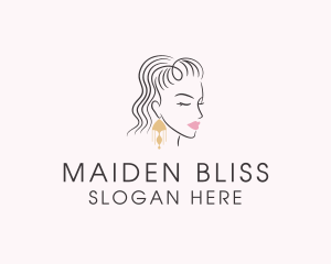 Female Fashion Earring  logo design