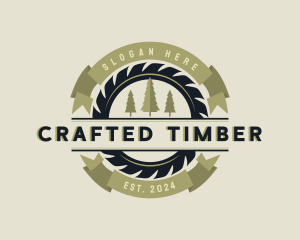 Forest Saw Lumberjack logo design