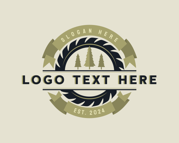 Forest Saw Lumberjack logo