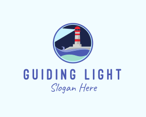 Sea Lighthouse Coast  logo design