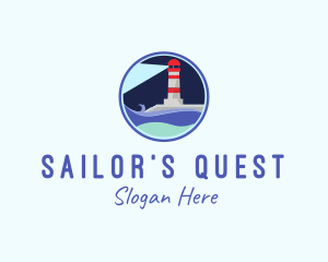 Sea Lighthouse Coast  logo design