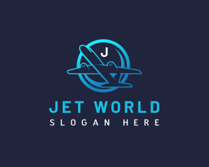 Jet Travel Airplane logo