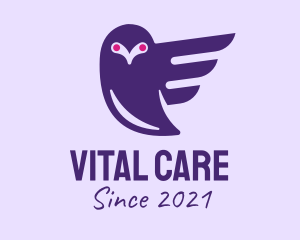 Purple Flying Owl  logo
