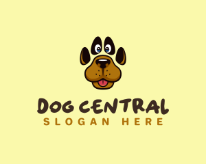 Pet Dog Paw logo design