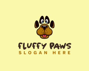 Pet Dog Paw logo design