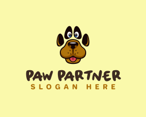 Pet Dog Paw logo design