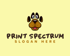 Pet Dog Paw logo design