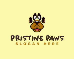 Pet Dog Paw logo design